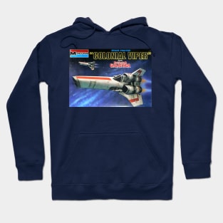 Vintage Model KIt Box Art - Battlestar Galactica Viper Hoodie